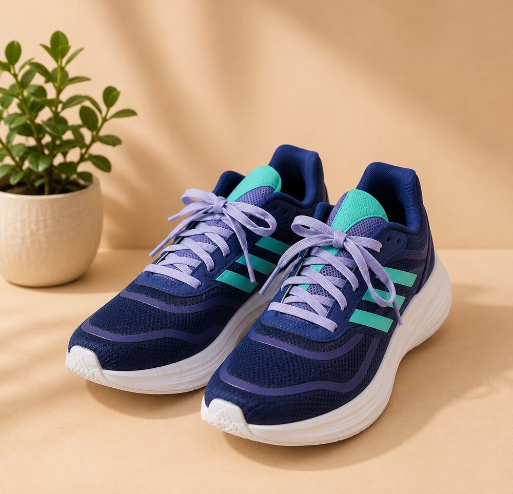 USED ADIDAS women 7.5 NAVY